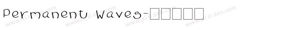 Permanent Waves字体转换